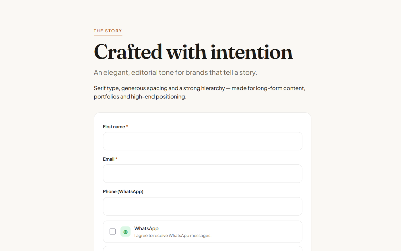 Editorial design preview